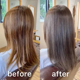 ミディアム カラー KIZU 髪質改善 オカルト怪談のヘアスタイル