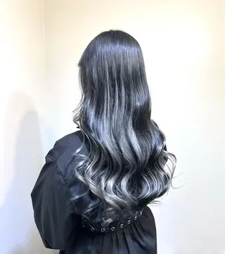 ロング カラー ブリーチ毛対応酸性 ストレート🌈サキのヘアスタイル