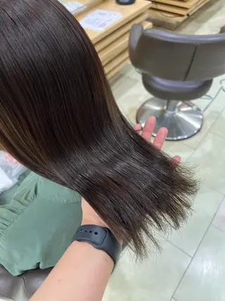 ミディアム カラー ヘアアレンジ チャンモリパーマ/韓 国/Minami🦋のヘアスタイル