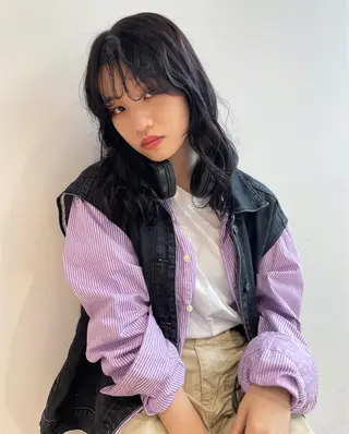 セミロング chiharu ボブ/レイヤーのヘアスタイル