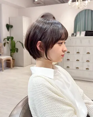 ショート 縮毛矯正/ショート/ レイヤー/畑中正敏のヘアスタイル