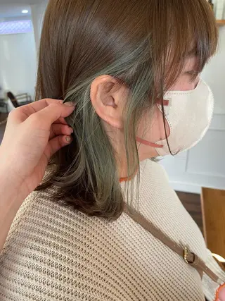ミディアム 関根 沙季のヘアスタイル