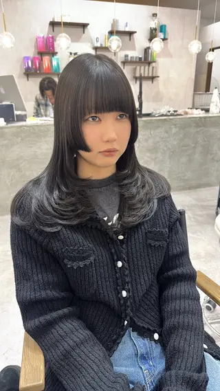 ロング カラー stark 北川珠里のヘアスタイル