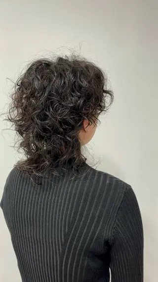 セミロング パーマ heads 丸田のヘアスタイル