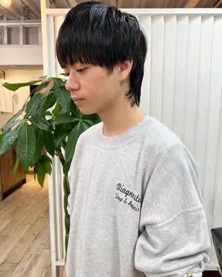 ショート カラー パーマ ヘアアレンジ メンズ 【池袋/スパイキー ショート】ⓝⓘⓜⓤのヘアスタイル