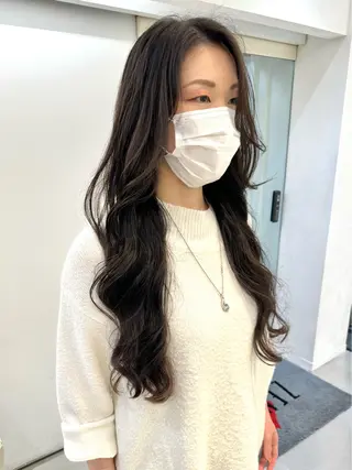 ロング パーマ ZENKO表参道店所属・デジタルパーマ 🌀ボブ　萩原　龍のヘアスタイル