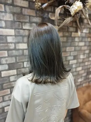 セミロング カラー ヘアアレンジ 艶髪×美髪✨ newi八王子のヘアスタイル