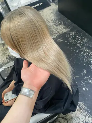 ロング カラー パーマ ヘアアレンジ メンズ キッズ ネイル マツエク・マツパ アイブロウ nico TOKYO 渋谷所属・ブリーチ ハイトーン 特化🌈フジタハルキのヘアスタイル