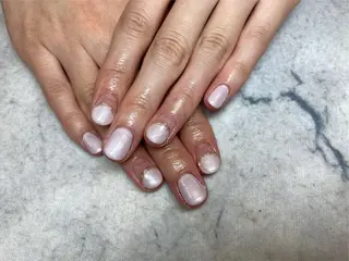 ネイル ネイルリボン 受付スタッフのネイルデザイン