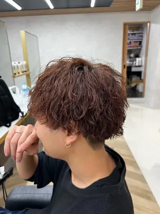 ショート パーマ メンズ 🪐メンズ特化 ヤマクラ　タイキのヘアスタイル
