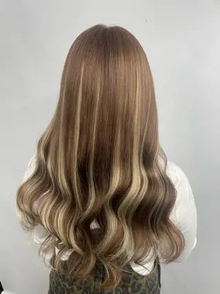 ロング 𝙃𝘼𝙍𝙐🎀 韓国×エクステのヘアスタイル