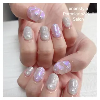 ミディアム ネイル 👑enen style👑のネイルデザイン