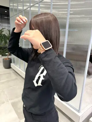 カラー ひかり／ベージュ ／似合わせカットのヘアスタイル