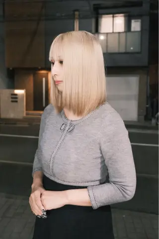 ミディアム mEg hair creation川崎矢向店所属・✨️ハイトーン× 髪質改善アトム✨️のヘアスタイル