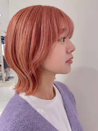 ミディアム カラー Ma ruのヘアスタイル