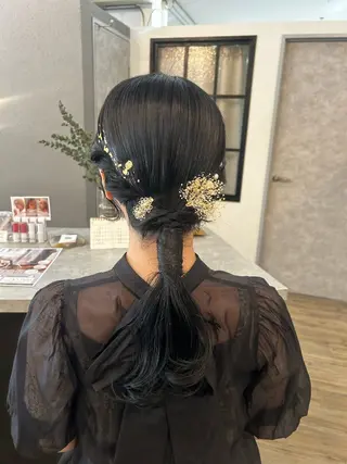 ヘアアレンジ ブリーチ／ヘアセット 🪞🌙minamiのヘアスタイル