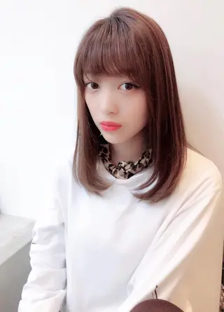 ミディアム 山本翔一郎 韓国顔周りレイヤーのヘアスタイル