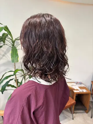 ミディアム パーマ 梅田美容室/カット /Maoのヘアスタイル