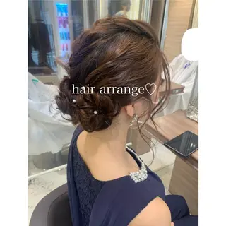 ロング ヘアアレンジ Dears 香芝店所属・関 優希のヘアスタイル