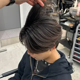 ミディアム パーマ Lit.富士 久保田風太のヘアスタイル