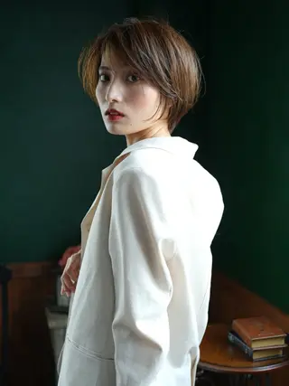 ショート 髪質改善/レイヤー/ ボブ／銀座/平松✂️のヘアスタイル
