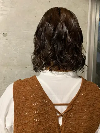 パーマ ボブパーマコテ巻き風 パーマNo1深江秀平のヘアスタイル