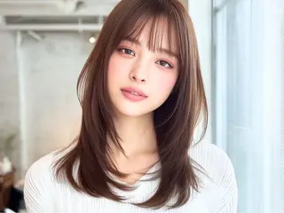 セミロング カラー Rubik's なかもずSAYAのヘアスタイル