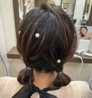 ヘアアレンジ るか/透明感 カラー/アレンジのヘアスタイル