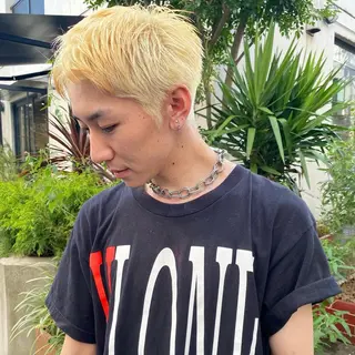 ショート カラー メンズ 【池袋/スパイキー ショート】ⓝⓘⓜⓤのヘアスタイル