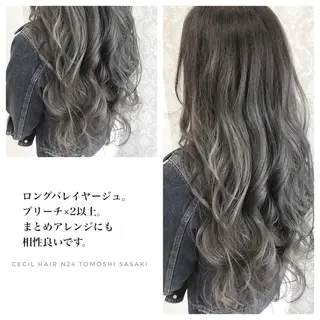 ロング カラー ササキ トモシのヘアスタイル