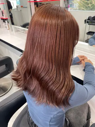 ロング カラー エフェクトブリーチ／ レイヤーカット／翔のヘアスタイル