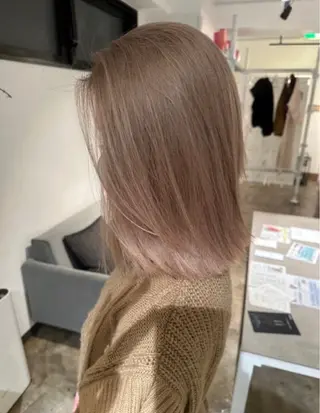 ミディアム カラー ムラ修正/ ハイトーン💖Riaのヘアスタイル