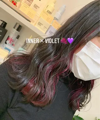 セミロング カラー Rina  のヘアスタイル