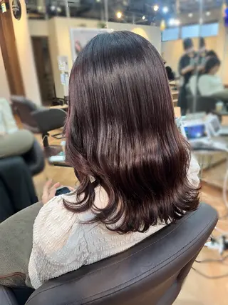 セミロング 🍒Ayana🍒 艶カラー🍒のヘアスタイル