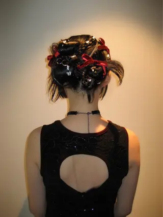 セミロング ヘアアレンジ 山口 あかりのヘアスタイル