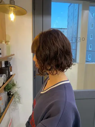 パーマ 🌀ボブ／ミディアム パーマ🌀ayaのヘアスタイル