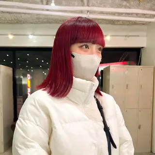 ミディアム カラー パーマ ヘアアレンジ メンズ キッズ ネイル マツエク・マツパ アイブロウ 🧨ブリーチー×ボブ レイヤー💎じゅえるのヘアスタイル