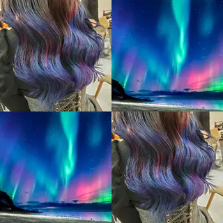 カラー ロング 派手髪/ハイトーン/ エクステ✨ユウキのヘアスタイル