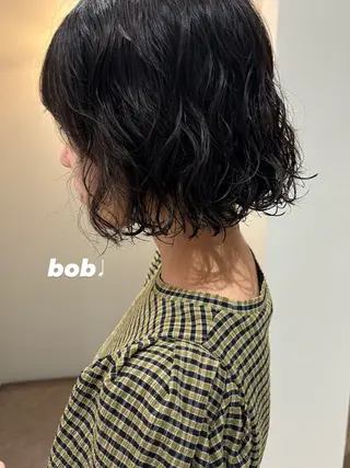 ミディアム パーマ salowin SHIBUYA me+店所属・kasumi/渋谷/ パーマのヘアスタイル