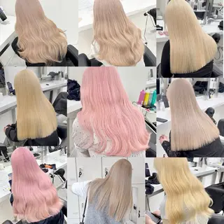 ロング カラー モテ髪💕ハイトーン ベージュ yuriaのヘアスタイル