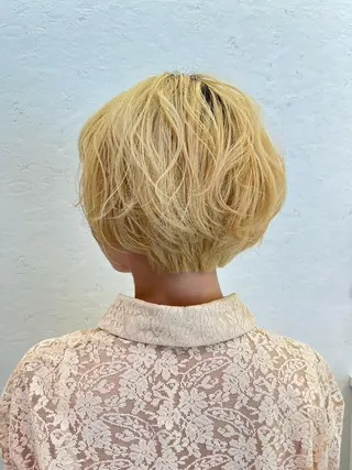 ショート カラー BLENDby happiness所属・KAORU/絹髪 /髪質改善/奈良のヘアスタイル