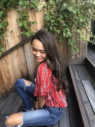 セミロング パーマ ヘアアレンジ Device ディバイスのヘアスタイル