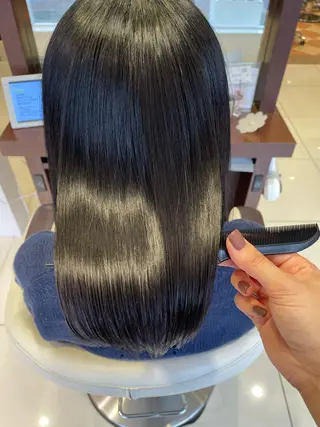 ミディアム カラー パーマ ヘアアレンジ EARTH長岡店🩵 石原莉穂のヘアスタイル