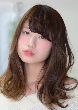 セミロング カラー みすず (のヘアスタイル