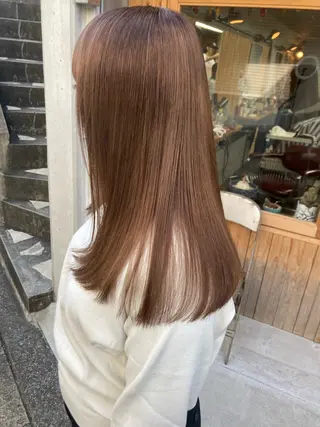 ロング カラー BRUNTJET所属・MAEDA MADOKAのヘアスタイル