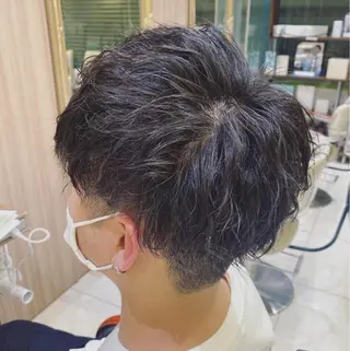 ショート パーマ メンズ 古川 琴美のヘアスタイル