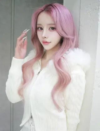 ロング ナナ♡レイヤーカット ♡似合わせカラーのヘアスタイル