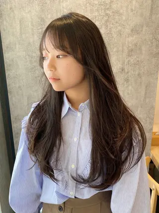 ロング 韓国トレンドヘア しゅーやのヘアスタイル