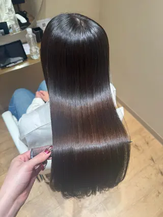 ロング 黒島優香🦋 /縮毛矯正/髪質改善のヘアスタイル