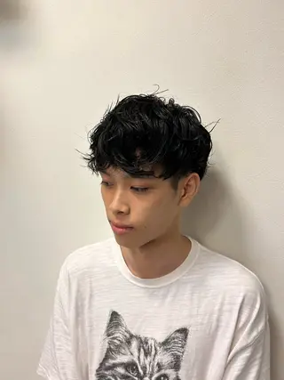 パーマ メンズ 星野 真壱のヘアスタイル